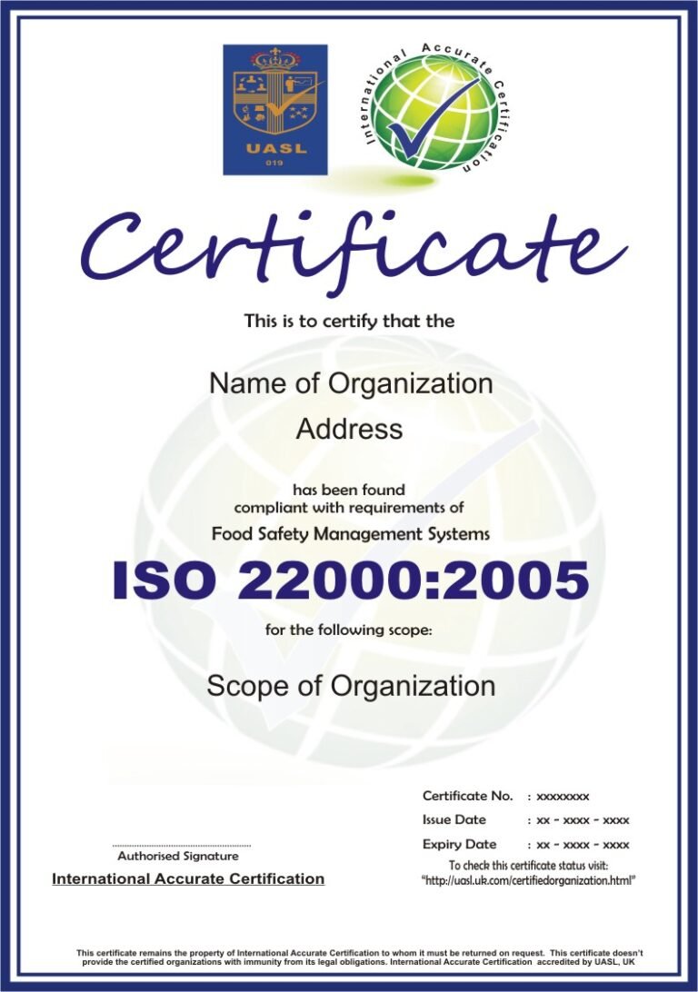 IACERT_ISO_22000_2005